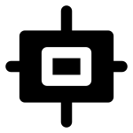 Align Object Center Solid SVG Icon